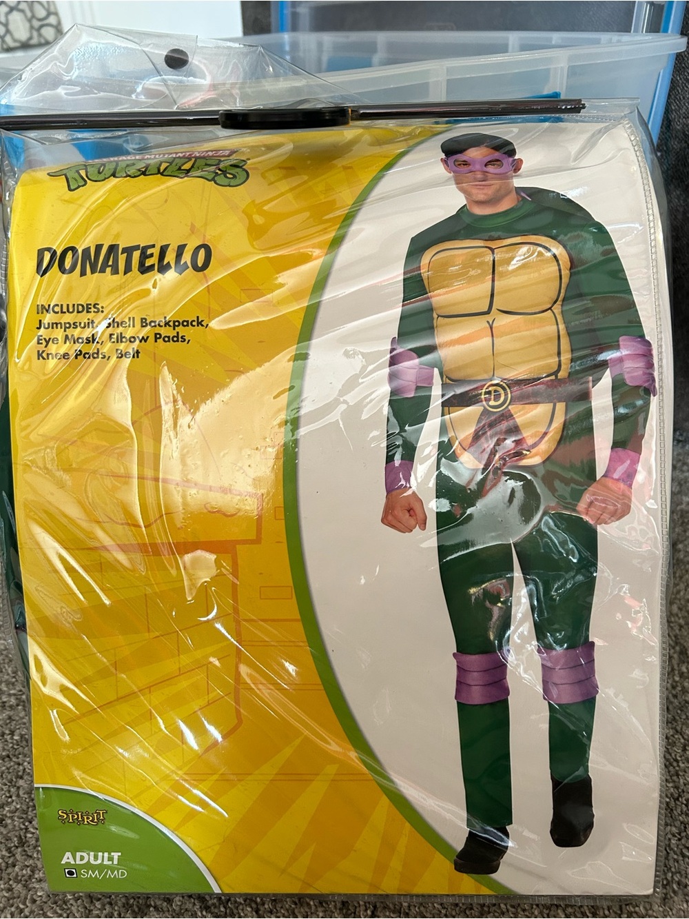 Donatello Adult Costume - Green & Purple Teenage Mutant Ninja Turtles